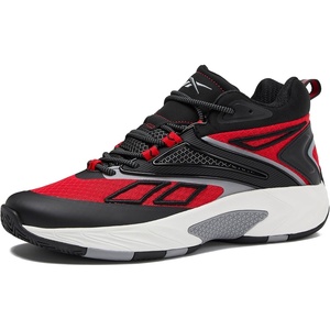 image:imageReebok Zone Breaker High Top Sneakers for Men Basketball ShoesJet BlackFiery RedAlloy