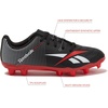 image:imageReebok Strike MG Youth Kids Soccer Cleats Boys and Girls Soccer Shoes Lace Up or Hook amp Loop Closure Indoor or Outdoor for Turf or GrassLace  BlackRed