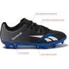 image:imageReebok Strike MG Youth Kids Soccer Cleats Boys and Girls Soccer Shoes Lace Up or Hook amp Loop Closure Indoor or Outdoor for Turf or GrassLace  BlackWhiteBlue