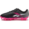 image:imageReebok Strike MG Youth Kids Soccer Cleats Boys and Girls Soccer Shoes Lace Up or Hook amp Loop Closure Indoor or Outdoor for Turf or GrassStrap  BlackWhitePink