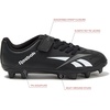 image:imageReebok Strike MG Youth Kids Soccer Cleats Boys and Girls Soccer Shoes Lace Up or Hook amp Loop Closure Indoor or Outdoor for Turf or GrassStrap  BlackGrey