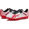 image:imageReebok Strike MG Youth Kids Soccer Cleats Boys and Girls Soccer Shoes Lace Up or Hook amp Loop Closure Indoor or Outdoor for Turf or GrassStrap  Footwear WhiteRival RedBlack