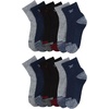 image:imageReebok Boys Quarter Socks 12Pack Cushioned Athletic Socks wArch SupportDark DenimGrey