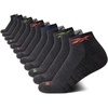 image:imageReebok Boys Quarter Socks 12Pack Cushioned Athletic Socks wArch SupportGrey Logo
