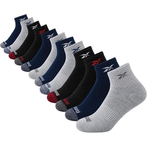 image:imageReebok Boys Quarter Socks 12Pack Cushioned Athletic Socks wArch SupportDark DenimGrey