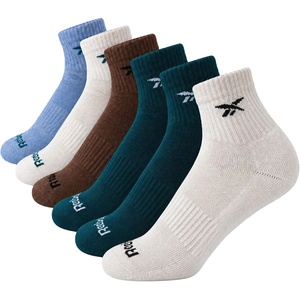 image:imageReebok Boys Quarter Socks 6 Pack Performance Quarter Cut Athletic SocksTealBlue