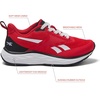 image:imageReebok Aniwa Athletic Kids Shoes for Girls and BoysRedBlackWhite