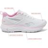 image:imageReebok Aniwa Athletic Kids Shoes for Girls and BoysWhitePink