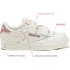image:imageReebok Club C 2V Kids Shoes Girls Boys amp Toddler Sneakers amp Little Kid SizeChalkChalkSmokey Rose