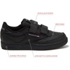 image:imageReebok Club C 2V Kids Shoes Girls Boys amp Toddler Sneakers amp Little Kid SizeCore BlackCore BlackPure Grey 5
