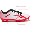 image:imageReebok Strike MG Youth Kids Soccer Cleats Boys and Girls Soccer Shoes Lace Up or Hook amp Loop Closure Indoor or Outdoor for Turf or GrassLace  Footwear WhiteRival RedBlack