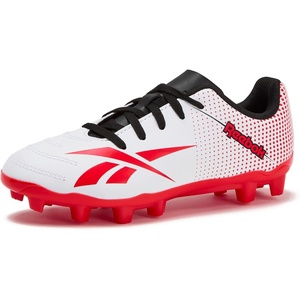 image:imageReebok Strike MG Youth Kids Soccer Cleats Boys and Girls Soccer Shoes Lace Up or Hook amp Loop Closure Indoor or Outdoor for Turf or GrassLace  Footwear WhiteRival RedBlack