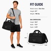 image:imageReebok Compact Carry On Gym Duffle Bag for Women amp Men Adjustable StrapWarrior II All Black
