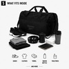image:imageReebok Compact Carry On Gym Duffle Bag for Women amp Men Adjustable StrapWarrior II All Black