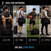 image:imageReebok Compact Carry On Gym Duffle Bag for Women amp Men Adjustable StrapWarrior II All Black