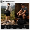 image:imageReebok Compact Carry On Gym Duffle Bag for Women amp Men Adjustable StrapWarrior II All Black