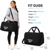 image:imageReebok Compact Carry On Gym Duffle Bag for Women amp Men Adjustable StrapWarrior II Black With Pink Logo