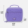 image:imageReebok Kids Insulated Lunch Bag for Boys amp Girls Durable LunchboxBanks Ribbon Lavender