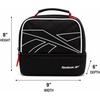 image:imageReebok Kids Insulated Lunch Bag for Boys amp Girls Durable LunchboxRemi Black