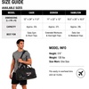 image:imageReebok Lightweight Unisex Carry On Gym Duffle Bag for Men amp Women SportsCade  Black White Red