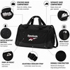 image:imageReebok Lightweight Unisex Carry On Gym Duffle Bag for Men amp Women SportsCade  Black White Red