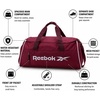 image:imageReebok Lightweight Unisex Carry On Gym Duffle Bag for Men amp Women SportsDenver  Black Cherry Silver