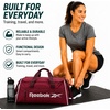 image:imageReebok Lightweight Unisex Carry On Gym Duffle Bag for Men amp Women SportsDenver  Black Cherry Silver
