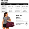 image:imageReebok Lightweight Unisex Carry On Gym Duffle Bag for Men amp Women SportsDenver  Black Cherry White
