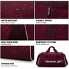 image:imageReebok Lightweight Unisex Carry On Gym Duffle Bag for Men amp Women SportsDenver  Black Cherry White