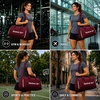 image:imageReebok Lightweight Unisex Carry On Gym Duffle Bag for Men amp Women SportsDenver  Black Cherry White