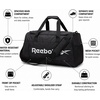 image:imageReebok Lightweight Unisex Carry On Gym Duffle Bag for Men amp Women SportsDenver  Black Silver