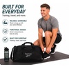 image:imageReebok Lightweight Unisex Carry On Gym Duffle Bag for Men amp Women SportsHamilton  Black Cherry Silver