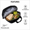 image:imageReebok Mens amp Womens Insulated Work Lunch Box Two Compartments with HandleQuinn Black