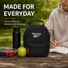 image:imageReebok Mens amp Womens Insulated Work Lunch Box Two Compartments with HandleQuinn Black