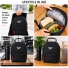 image:imageReebok Mens amp Womens Insulated Work Lunch Box Two Compartments with HandleQuinn Black