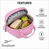 image:imageReebok Mens amp Womens Insulated Work Lunch Box Two Compartments with HandleQuinn Cameo Leopard