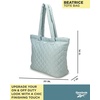 image:imageReebok Womens Quilted Puffer Tote Bag Carry On for Work amp TravelBarbara Boho Sage