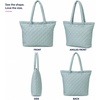 image:imageReebok Womens Quilted Puffer Tote Bag Carry On for Work amp TravelBarbara Boho Sage