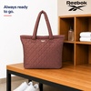 image:imageReebok Womens Quilted Puffer Tote Bag Carry On for Work amp TravelBarbara Choco Malt