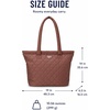 image:imageReebok Womens Quilted Puffer Tote Bag Carry On for Work amp TravelBarbara Choco Malt