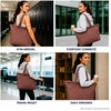 image:imageReebok Womens Quilted Puffer Tote Bag Carry On for Work amp TravelBarbara Choco Malt