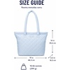 image:imageReebok Womens Quilted Puffer Tote Bag Carry On for Work amp TravelBarbara Halogen Blue