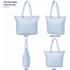 image:imageReebok Womens Quilted Puffer Tote Bag Carry On for Work amp TravelBarbara Halogen Blue