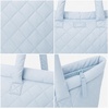 image:imageReebok Womens Quilted Puffer Tote Bag Carry On for Work amp TravelBarbara Halogen Blue