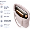 image:imageReebok Womens Quilted Puffer Tote Bag Carry On for Work amp TravelBarbara Pumice Stone
