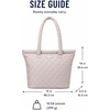 image:imageReebok Womens Quilted Puffer Tote Bag Carry On for Work amp TravelBarbara Pumice Stone