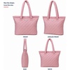 image:imageReebok Womens Quilted Puffer Tote Bag Carry On for Work amp TravelBarbara Smoky Rose