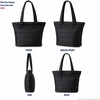 image:imageReebok Womens Quilted Puffer Tote Bag Carry On for Work amp TravelBeatrice Black