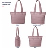 image:imageReebok Womens Quilted Puffer Tote Bag Carry On for Work amp TravelBeatrice Latte