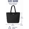 image:imageReebok Womens Quilted Puffer Tote Bag Carry On for Work amp TravelBeatrice Quilted Black